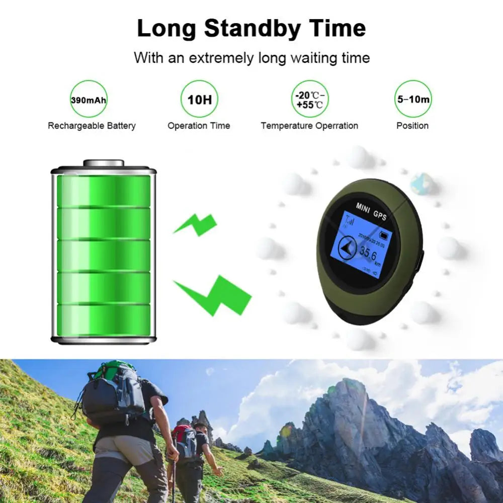 Handheld Mini GPS Navigation Keychain PG03 USB Rechargeable
