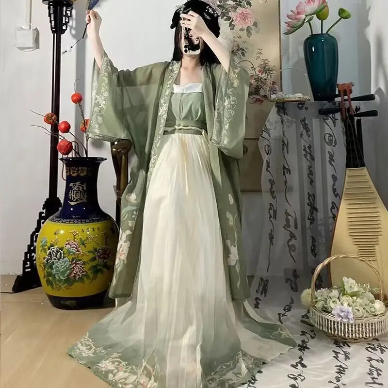 Hanfu Women Chinese Traditional Cosplay Costume Ancient Song