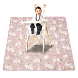 HappyFlute Splat Mat for Under High Chair/Arts/Crafts Washable