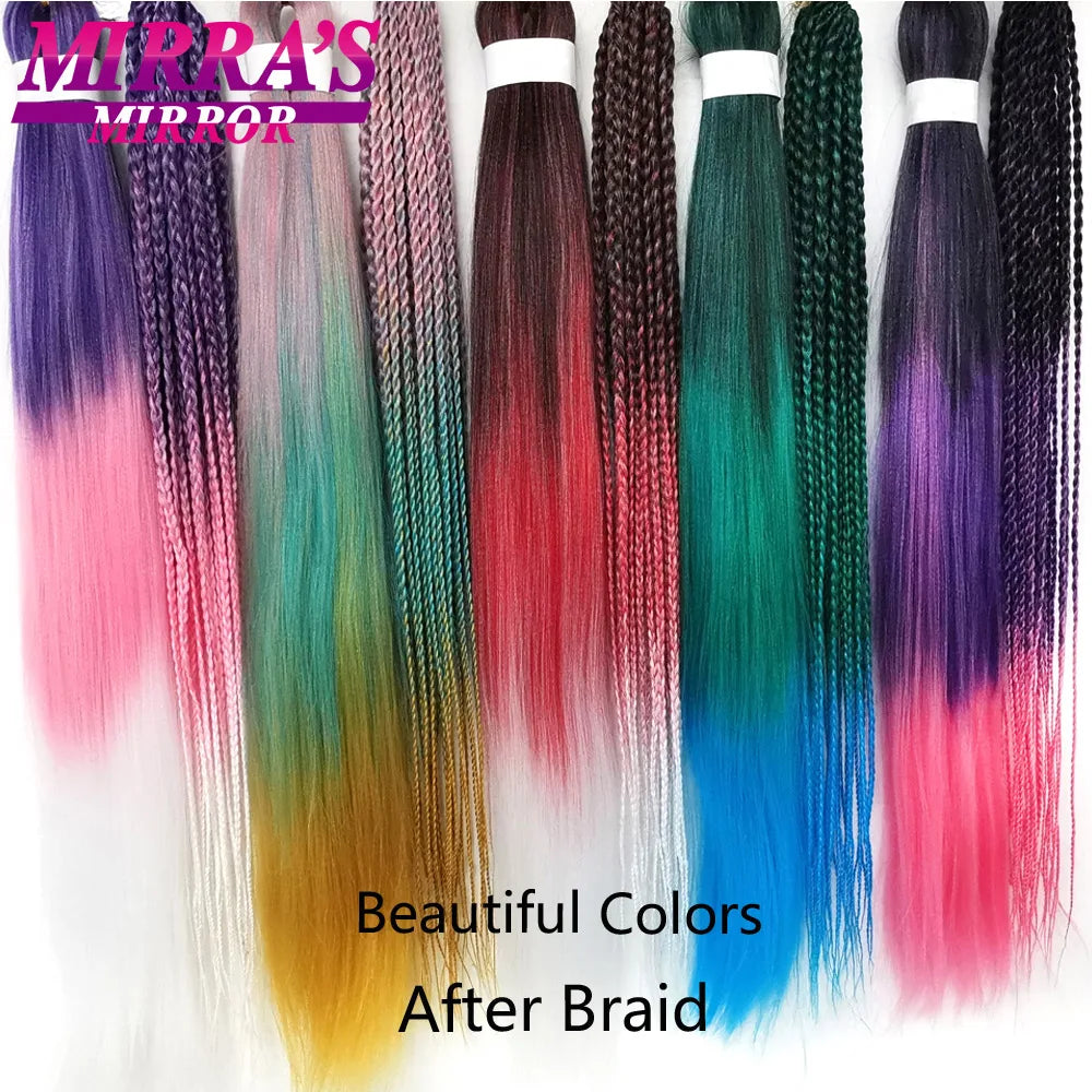 Braiding Hair Extensions Synthetic Hair for Braids Ombre