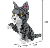 Balody Cat Block Animal World Persian Cat Tabby