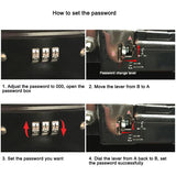 Locked Large Cashier Drawer Metal Cash Box 2