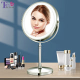 8 Inch Gold Makeup Mirror With Light USB