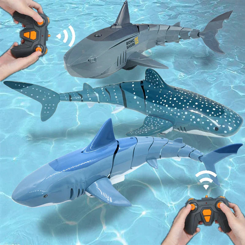 RC Shark Toy 2.4G Remote Control Animals Sharks