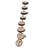 Hamster Wooden Ladder Toy Climbing Stairs Birds Parrot