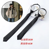 Zipper Necktie For Men Women Tie for Boys