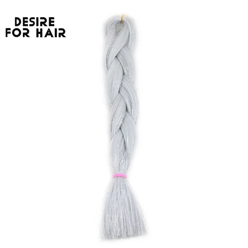 Desire for Hair 5Packs Synthetic Braiding Hair Christmas