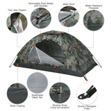 1 / 2 Person Ultralight Camping Tent Portable