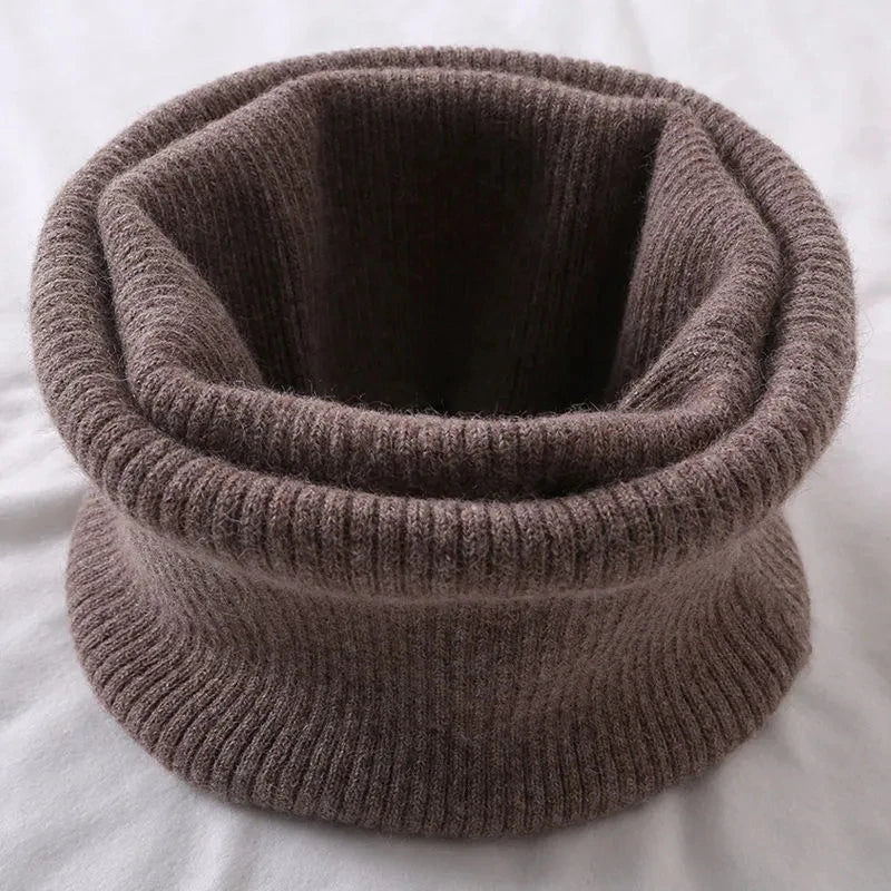 Korean Solid Color Cashmere Collar Pullove Warm Scarf