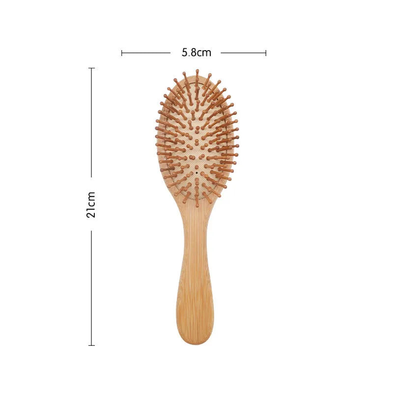 1PC Wood Comb Professional Healthy Paddle Cushion Hair