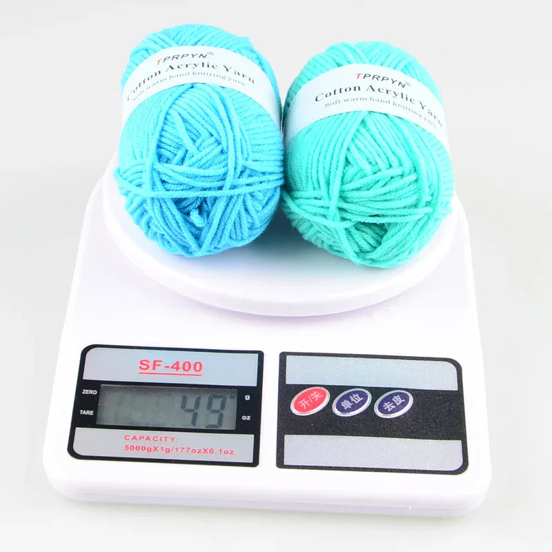 TPRPYN 12Pc Milk Cotton Yarn For Hand Knitting