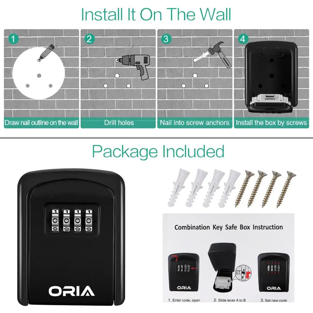 ORIA Password Key Box Decoration Key Code Box