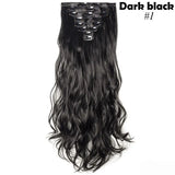 S-noilite Synthetic 24inch 140g 8PCS/set Clip In On