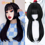 MEIFAN Long Lolita Ombre Harajuku Wig With Bang