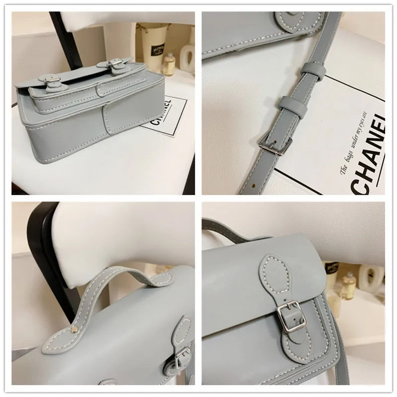 DIY Leather Cambridge Bag Handmade Sewing Women Crossbody