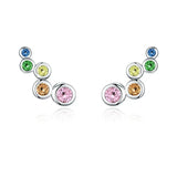 bamoer Shiny Bubble Long Stud Earrings for Women