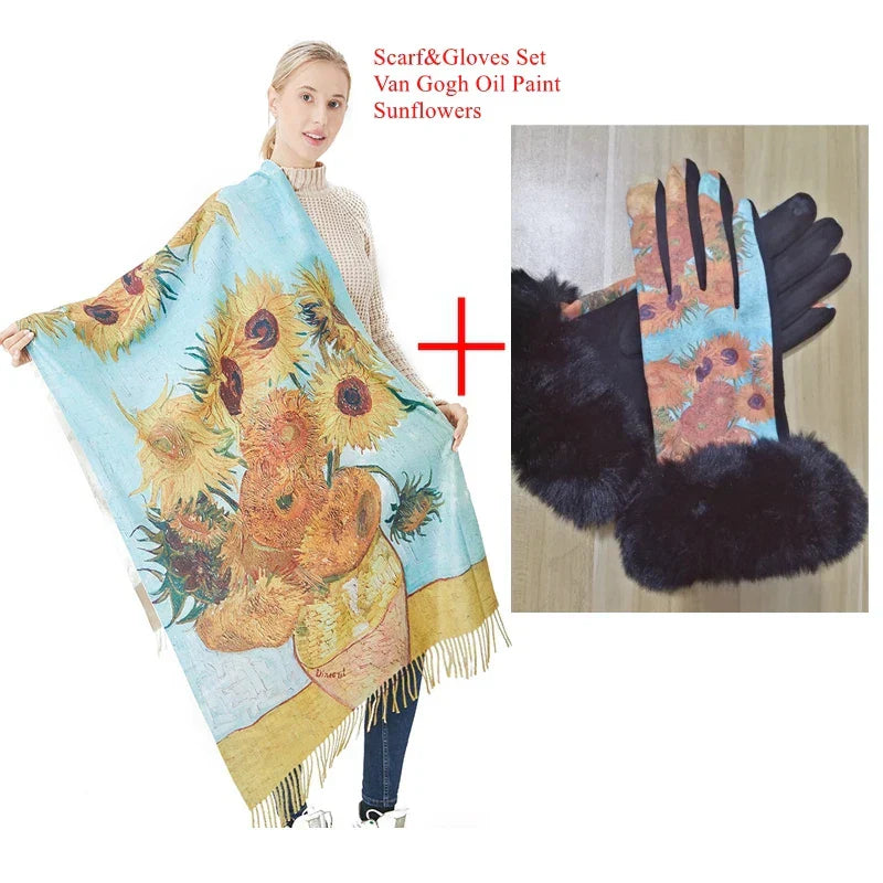 New Cashmere Scarf Women Digital Printing Pashmina Shawl