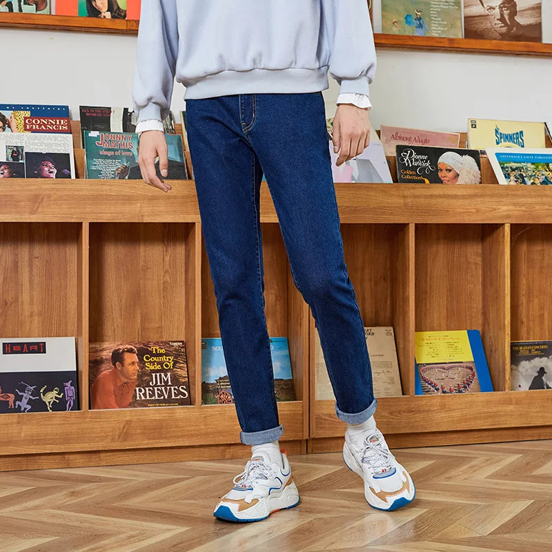 SEMIR Jeans Men Solid Retro Hong Kong Style