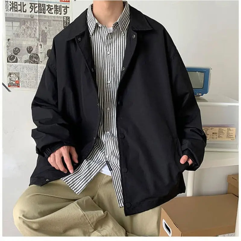 Jacket men women autumn winter Korean trend loose