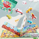 Montessori Quiet Book Repeated Paste Reading Children Toy