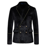 Men's High-end Velvet Suits Dress Jacket Party Costumes