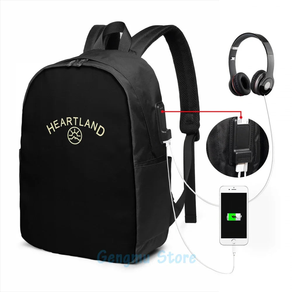 Funny Graphic print heartland ranch clothing USB Charge