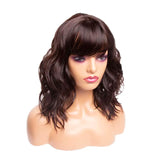 Amir Brown Wigs Synthetic Natural Wavy Wigs for