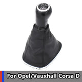 5 Speed Gear Shift Knob Boot Cover for Opel/Vauxhall Corsa D (2006-2014)