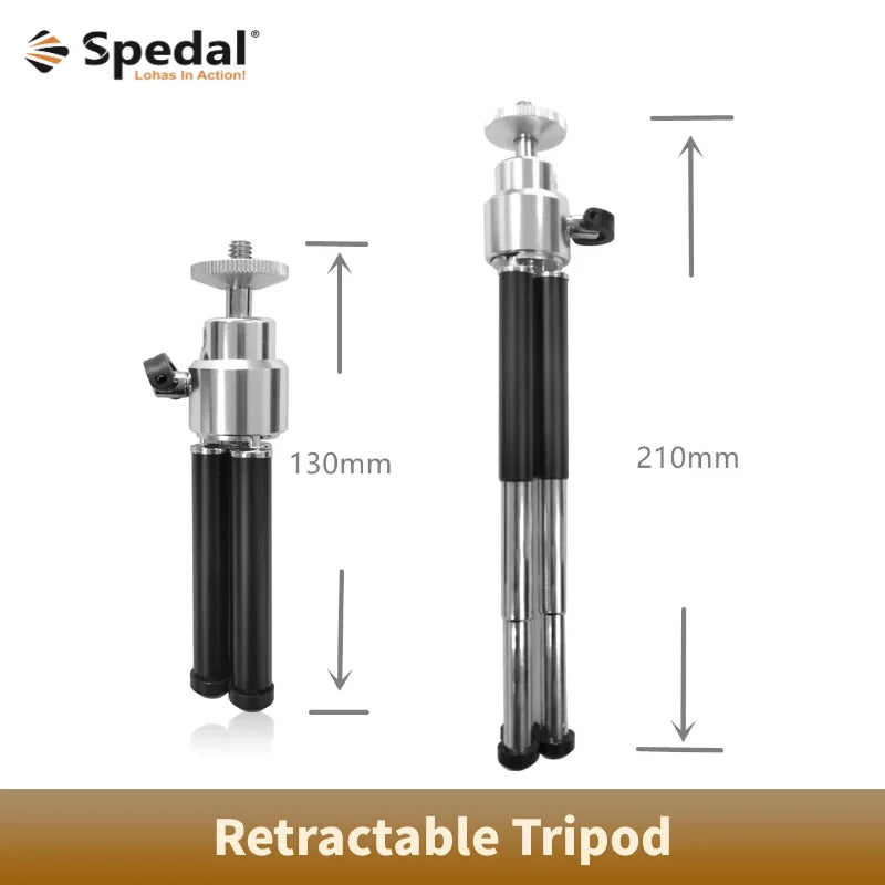 Universal Retractable Tripod webcam stand Phone holder 360degree