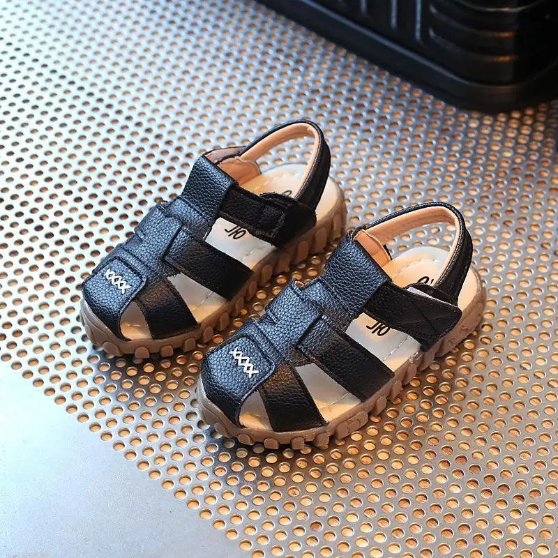 Leather Sandals Boys 100% Soft Leather In Summer