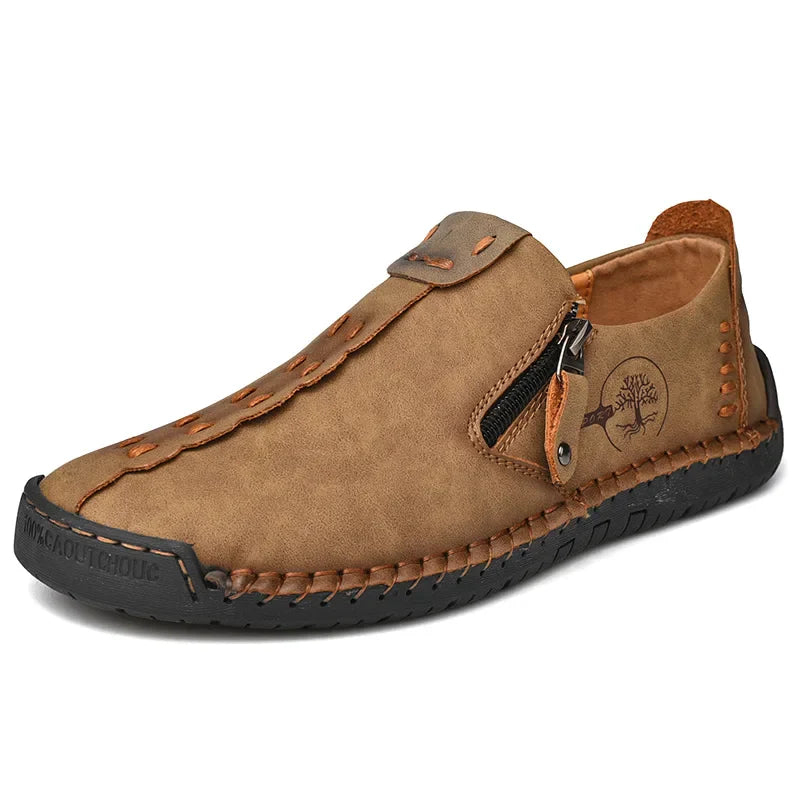 Handmade Leather Men Shoes Casual Slip on Loafers