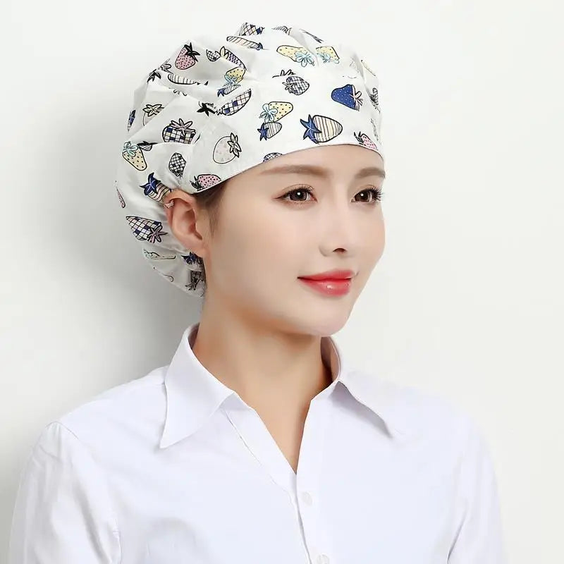 Cute Elastic Kitchen work Hats Restaurant Breathable chefs