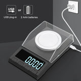 0.001g Precision Electronic Scales 100g/50g/20g Digital Weighing Gem