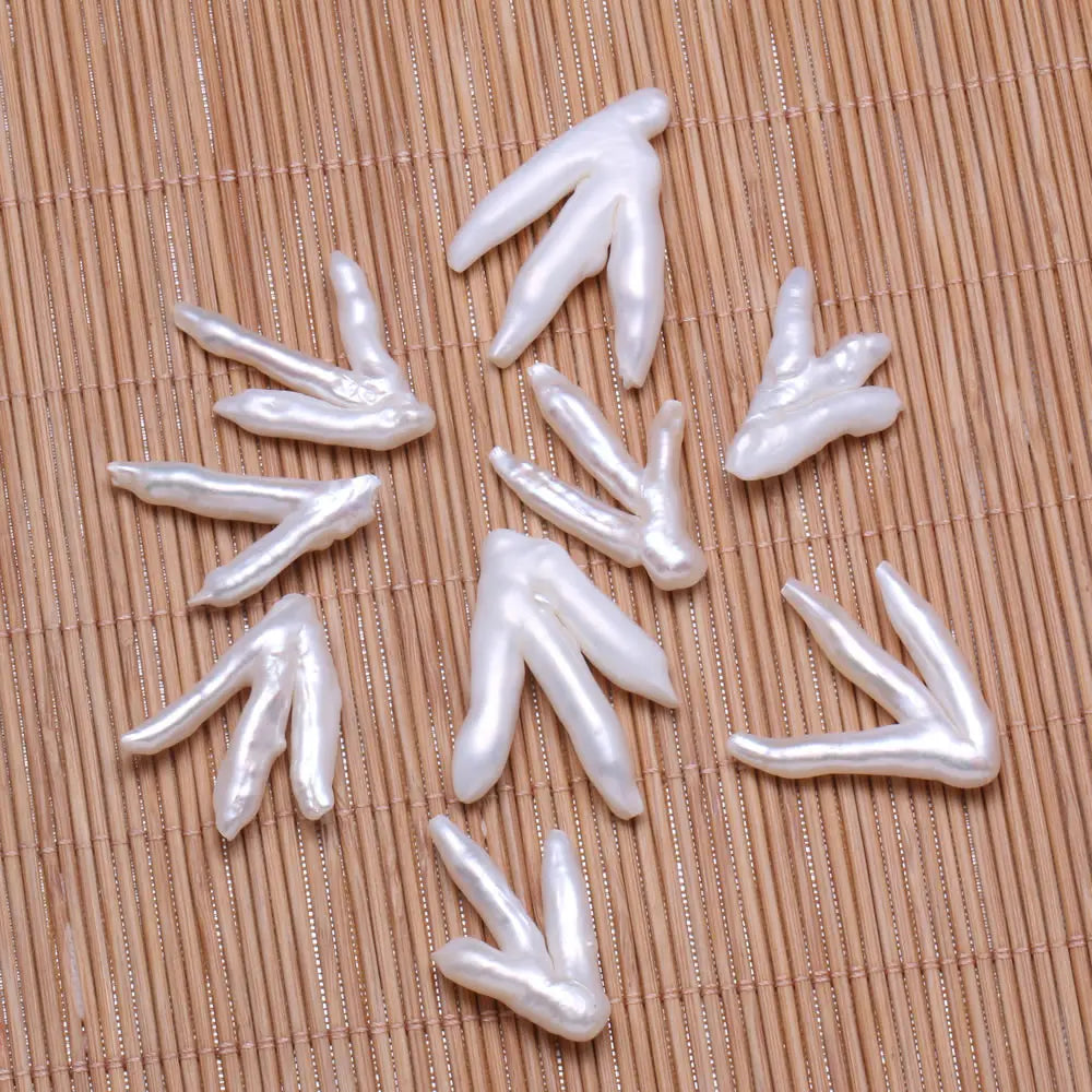 Natural Freshwater Pearl Pendant Punch Loose Beads Irregular