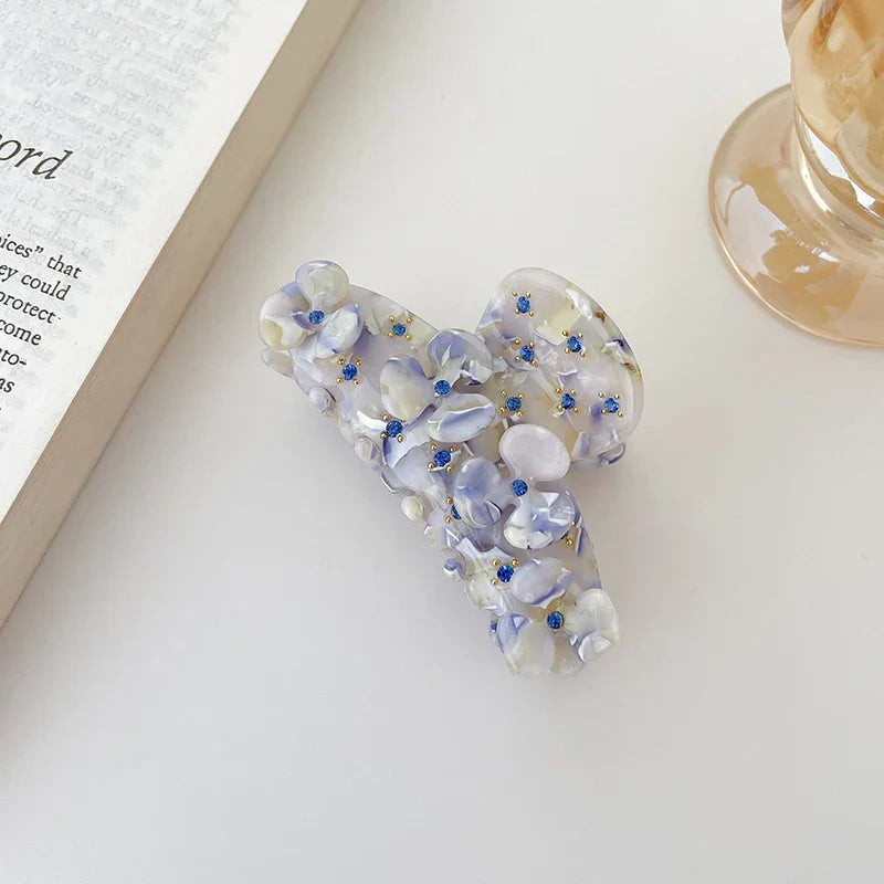 2023 Korea Luxury New For Women Flower Diamante