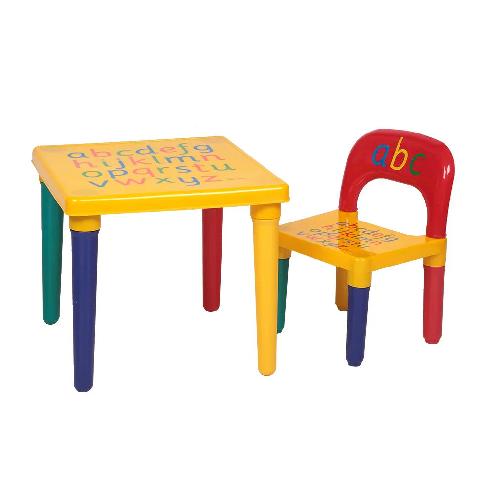 Children Letter Table Chair Set,Kids Table