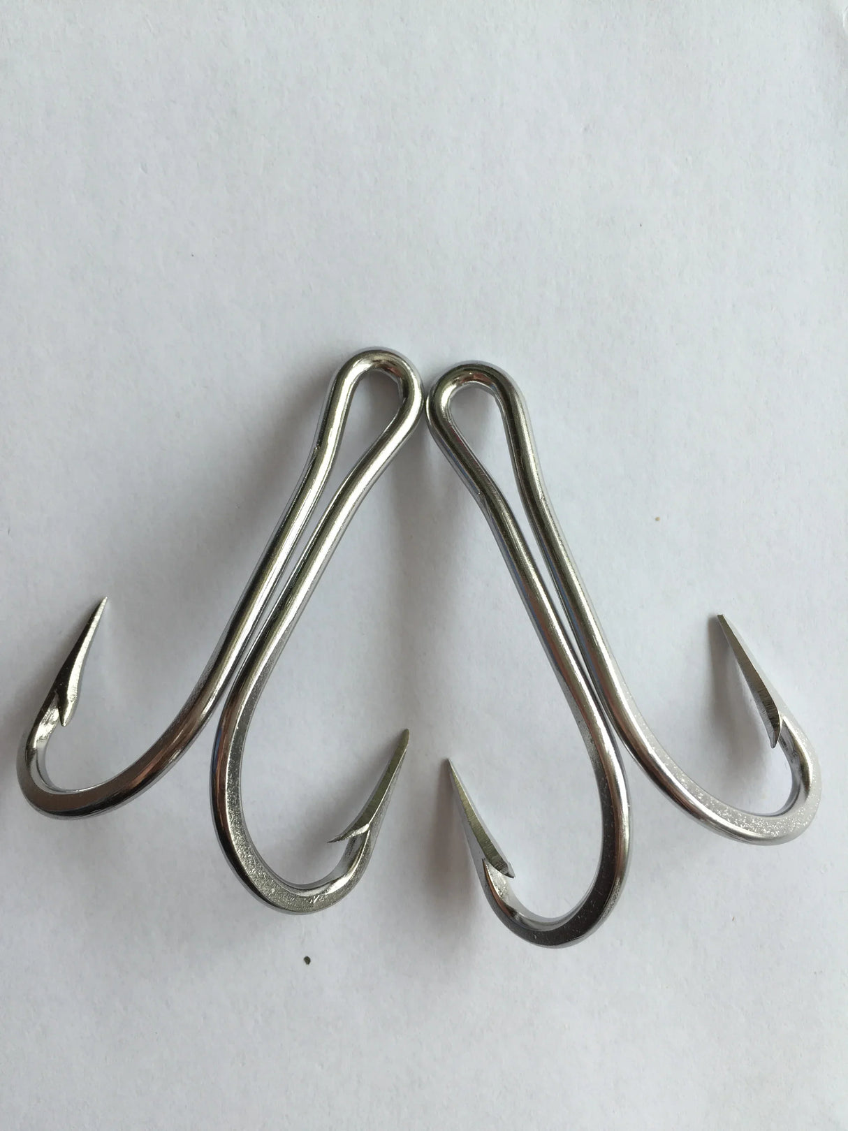 15pcs 25# Stainless Steel Double Fishing Hook Fish