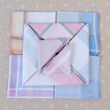 5Pcs Multicolor Plaid Stripe Men Pocket Squares Business