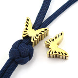 Butterfly Titanium Alloy Brass Knife Umbrella Rope Pendants