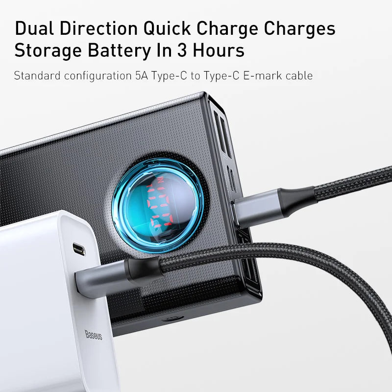 Baseus 65W Power Bank 30000mAh PD Quick Charge