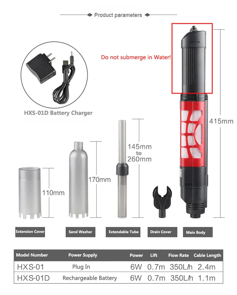 Automatic Gravel Electric Cleaner Water Filter Sand Washer