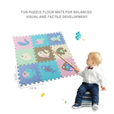 EVA Foam Play Mat with Fence Baby Puzzle