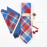 5 PCS Luxury Cotton Patchwork 7cm Tie Set