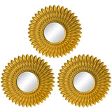 Gold Mirrors for Wall Decor Set of 3