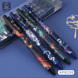 4PCS/Set Cool Chinese Dragon Pattern Gel Pen Black