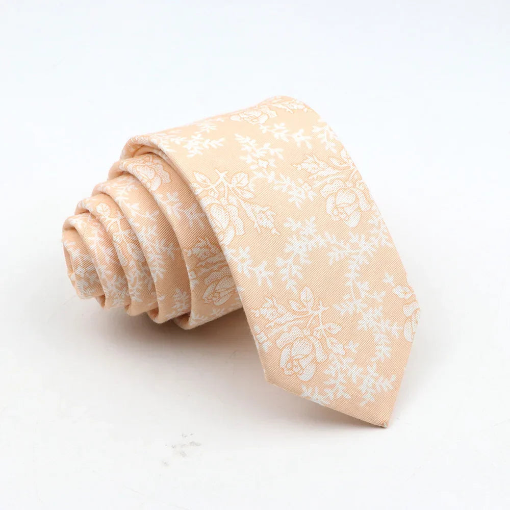 New Floral Tie For Men Skinny Casual Cotton