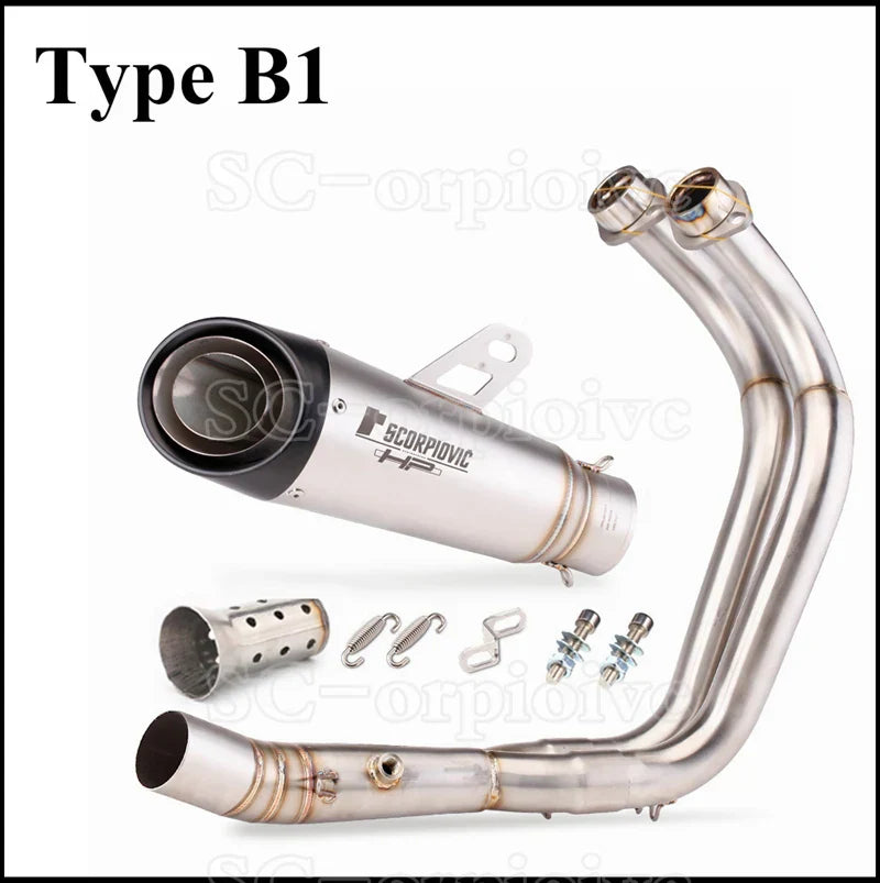 For Yamaha MT07 FZ07 Motorcross Exhaust Front Pipe