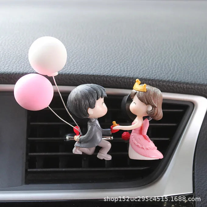 Car Air outlet clip Decoration Cute Cartoon Couples