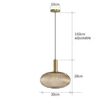 Retro restaurant colorfull glass pendant lights Creative living