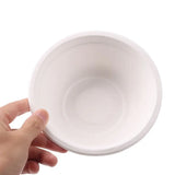 50PCS/Pack 220/350/500ml Disposable Dinnerware ECO-Friendly White Paper Bowl
